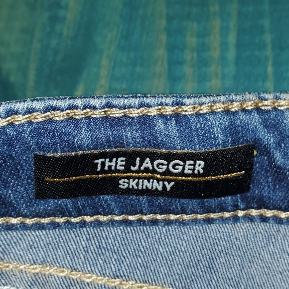 Skinny jeans with kittens embroidered on knees NEW size 5 - Picture 6 of 9